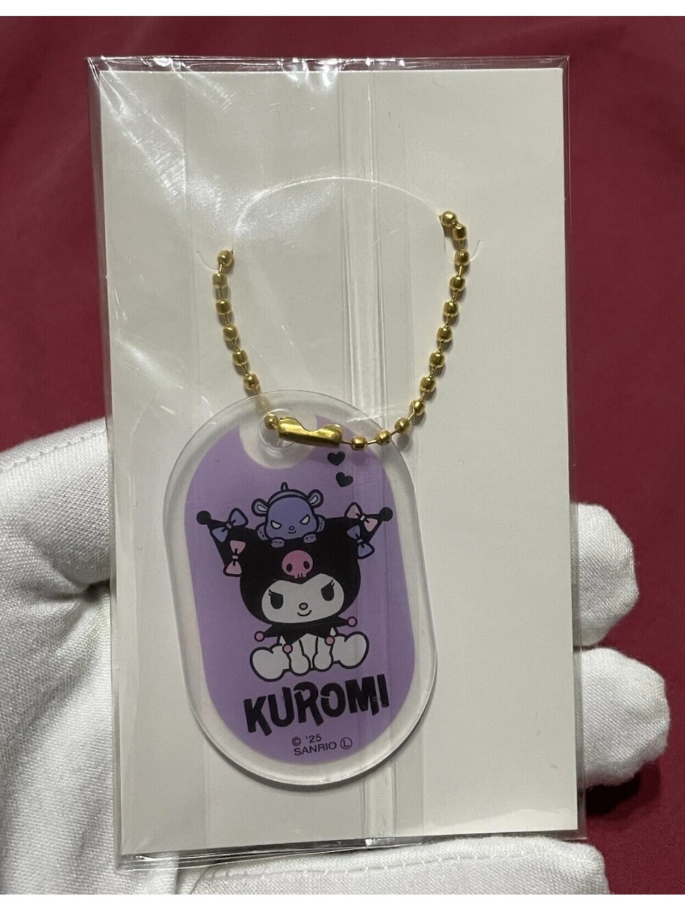 Kuromi Sanrio 25' Acrylic Keychain Japan Exclusive